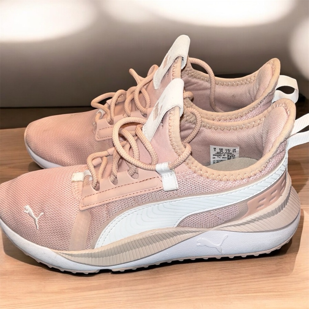 Puma Women's Blush and White Sneakers